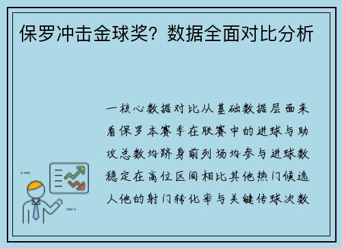 保罗冲击金球奖？数据全面对比分析